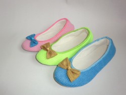 Ladies colorful indoor ballet shoes