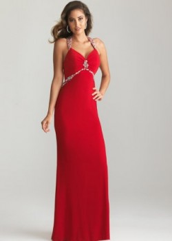 Empire Empire Red Long Open Back Long Prom Dress [Night Moves 6614 Red Dress] – $171.00 :  ...