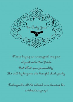 Sexy Panties Themed Bridal Shower Invitations HPB276 [HPB276]