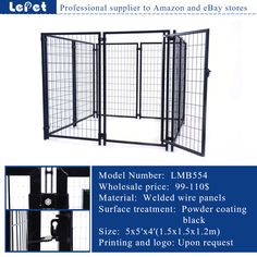 large welded wire dog kennel /chain link dog kennel/dog cage/dog run manufacturer wholesale supplier