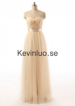 En-Linje Älskling Champagne Organza Balklänningar [DK-610] – 1364.09kr : Kevinluo.se!