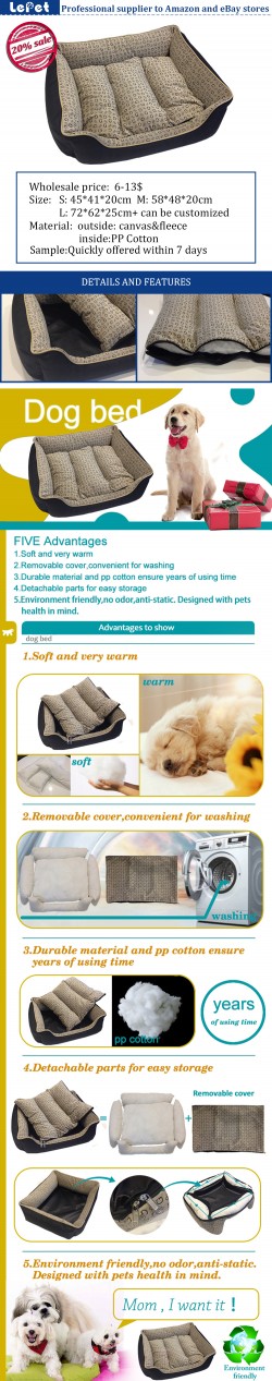 Pet supplies online wholesale washable dog beds dog beds online