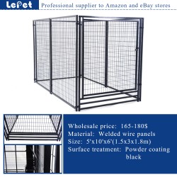 High quality large outdoor metal welded wire dog kennel