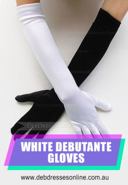 White Debutante Gloves