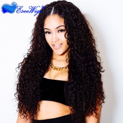 250% High Density Deep Curly Wigs Full Lace Human Hair Wigs 7A Brazilian Hair for Black Women