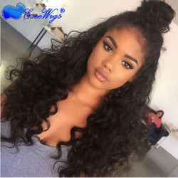 Loose Wave Full Lace Human Hair Wigs Natural Color Brazilian Remy Hair Lace Wigs For Black Women ...