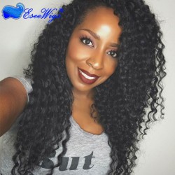 Affordable Full Lace Wigs Deep Wave 100% Human Hair Brazilian Remy Hair Swiss Lace Free Shipping