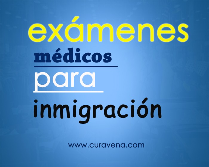exámenes médicos para inmigración