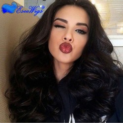 250% Density Glueless Lace Front Wigs Full Lace human Hair Wigs Brazilian Virgin Human Hair Body ...