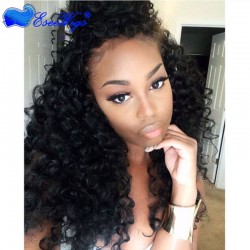 250% Density Wig Pre-Plucked Full Lace Human Hair Wigs Deep Wave Brazilian Lace Wigs Natural Hai ...