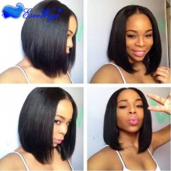 Bob Lace Front Wigs Human Hair Cheap Bob Wigs For Black Women Middle Part Lace Front Wigs Bob Br ...