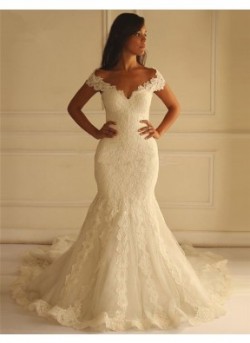 Mermaid/Trumpet Lace Wedding Dress With Lace