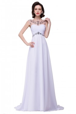 AINSLEY | A-line Sweetheart Chiffon Evening Dress With Crystal