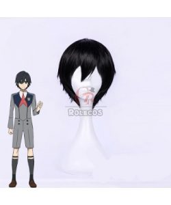 Buy DARLING in the FRANXX Hiro Black Anime Cosplay Wigs FOR SALE – RoleCosplay.com