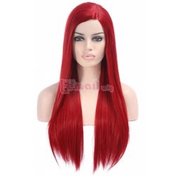 Women Long Straight Red Lace Front Wig LC92 – L-email Cosplay Wig