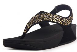 Fitflop Pietra Women Black Sandals Sale fitflops.net