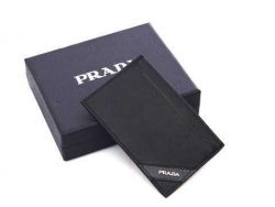 Prada Leather 4B400 Long Wallets Black prada-handbagsonline.com