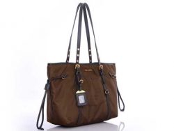 Prada GG33X3 Handbags in Coffee Outlet Online prada-bagsoutlet.net
