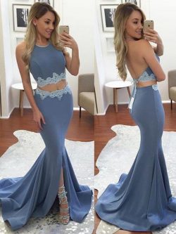 Two Piece Prom Dresses Online, Cute 2 Piece Prom Gowns For Cheap