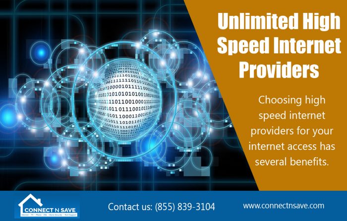 Unlimited High Speed Internet Providers | http://connectnsave.com/