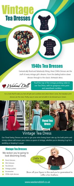 Vintage Tea Dresses | https://www.weekenddoll.co.uk/collections/swing-dresses