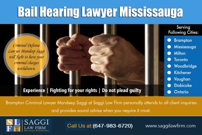 Bail Hearing Lawyer Mississauga