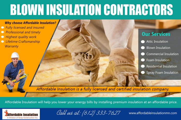 Blown Insulation Contractors | affordableinsulationmn.com