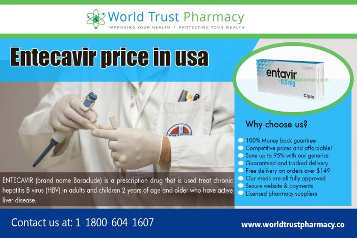 Entecavir Price In USA | worldtrustpharmacy.co