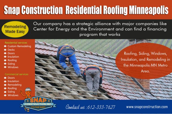 Snap Construction Residential roofing minneapolis