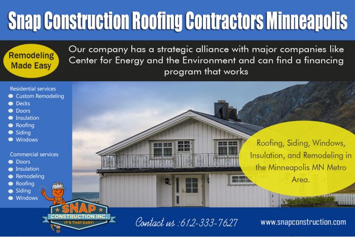 Snap Construction Roofing contractors minneapolis