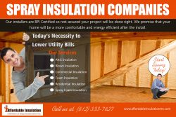 Spray Insulation Companies | affordableinsulationmn.com