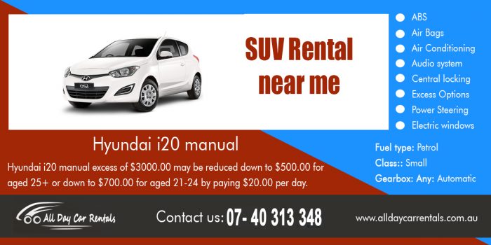 SUV Rental Near me