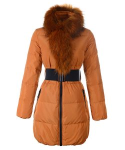 Moncler Adour Euramerican Style Women Jackets Belt Blue moncleronline.net