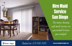 Hire Maid Service San Diego | Call Us – 619-940-5495 | maidjustright.net