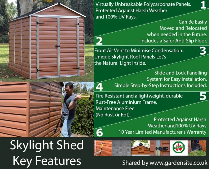 Palram Skylight Shed