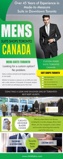 Mens Suits Shops Toronto Canada | Call – (416) 364-2480 | clickfabio.com