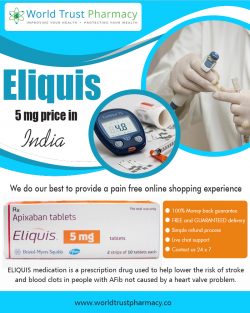 Eliquis 5 mg Price in India