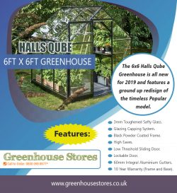 Halls Qube 6ft x 6ft Greenhouse | 800 098 8877 | greenhousestores.co.uk