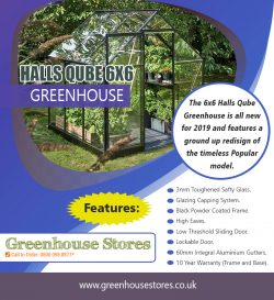 Halls Qube 6×6 Greenhouse | 800 098 8877 | greenhousestores.co.uk