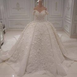 Luxus Hochzeitskleid Spitze | Prinzessin Brautkleid Günstig Online