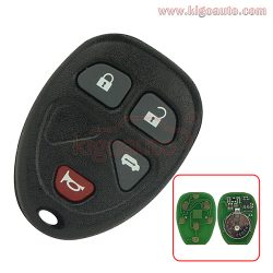 OUC60270 remote fob 315Mhz for GM 4 button