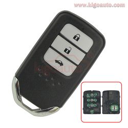 72147-T5A-G01 Smart key 3 button 434Mhz ID47 chip for Honda City Fit XRV Vezel