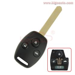 OUCG8D-380H-A Remote key 3 button 434Mhz for Honda Accord CRV FIT CIVIC ODYSSEY