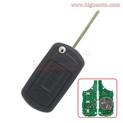 Flip key 3button HU92 key blade with ID44 chip for Landrover LR4 Rangerover