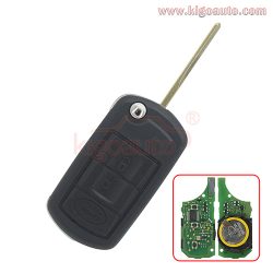 YWX500160 Flip key 3button HU92 key blade with ID46 chip for Landrover LR3 Rangerover