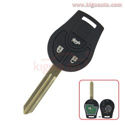 CWTWB1U761 Remote key 3 button 434mhz for Nissan Micra X-Trail Tidda