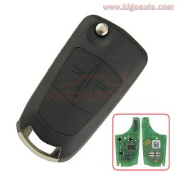 DELPHI G1-AM433TX 93189840 flip car Remote key 2 button HU100 433Mhz ID46-PCF7941 chip G1-AM433T ...