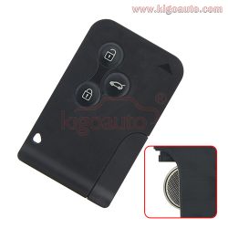7701209132 Remote smart Key card 433Mhz PCF7947 3 button for Renault Megane II Megane 2 Scenic I ...