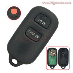 HYQ1512Y Remote fob 2 button with panic 315Mhz for Toyota