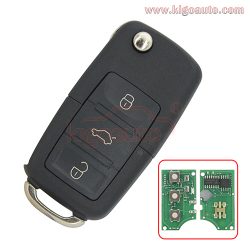 1JO 959 753 N Remote key 3 button HU66 434Mhz for VW Bora Seat Ibiza Skoda Octavia 2000 1J0959753N